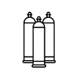 Gas canisters icon