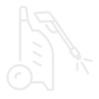 Power washer and hose icon for rental equipment